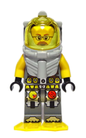 LEGO Atlantis Diver 6 - Jeff Fisher - With Yellow Flippers and Trans-Yellow Visor minifigure