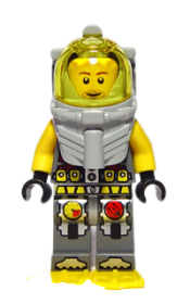 LEGO Atlantis Diver 4 - Lance Spears - With Yellow Flippers and Trans-Yellow Visor minifigure