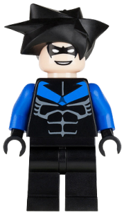 LEGO Nightwing - Blue Arms and Chest Symbol minifigure