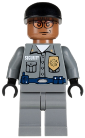 LEGO Arkham Asylum Guard, Light Brown Head, Black Cap minifigure