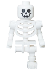 LEGO Skeleton - Standard Skull, Bent Arms Horizontal Grip, Single Leg set