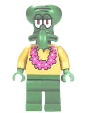 LEGO Squidward - Pink Lei minifigure