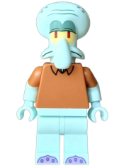 LEGO Squidward Tentacles - Light Aqua, Medium Nougat Shirt set