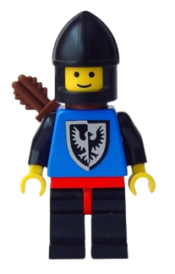 LEGO Black Falcon - Black Legs with Red Hips, Black Chin-Guard, Quiver minifigure
