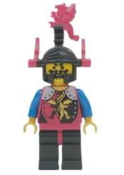 LEGO Dragon Knights - Knight 2, Black Legs with Red Hips, Black Dragon Helmet, Red Plumes minifigure