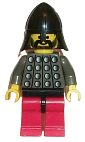 LEGO Fright Knights - Knight 3, Red Legs with Black Hips, Black Neck-Protector minifigure