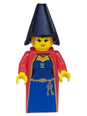 LEGO Knights Kingdom I - Queen Leonora (Maiden with Black Cone Hat) minifigure