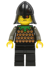 LEGO Knights Kingdom I - Robber 1, Black Neck-Protector minifigure