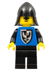 LEGO Black Falcon - Black Legs, Black Neck-Protector, Shield Bottom Round (Vintage) minifigure