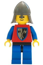 LEGO Crusader Axe - Blue Legs with Black Hips, Dark Gray Neck-Protector minifigure