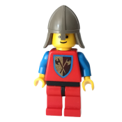 LEGO Crusader Axe - Red Legs with Black Hips, Dark Gray Neck-Protector minifigure