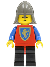 LEGO Crusader Lion - Black Legs with Red Hips, Dark Gray Neck-Protector minifigure