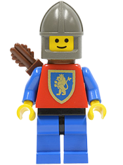 LEGO Crusader Lion - Blue Legs with Black Hips, Dark Gray Chin-Guard, Quiver minifigure