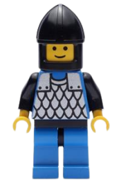LEGO Scale Mail - Blue, Blue Legs with Black Hips, Black Chin-Guard minifigure