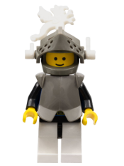 LEGO Breastplate - Armor over Blue, Dark Gray Helmet and Visor, White Dragon Plumes minifigure