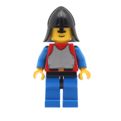 LEGO Breastplate - Red with Blue Arms, Blue Legs with Black Hips, Black Neck-Protector minifigure