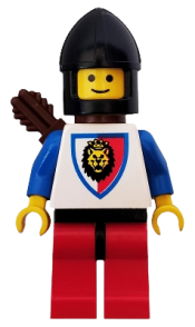 LEGO Royal Knights - Knight 1, Black Chin-Guard, with Quiver minifigure