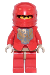 LEGO Knights Kingdom II - Santis with Gold Pattern Armor, Dark Bluish Gray Hands minifigure