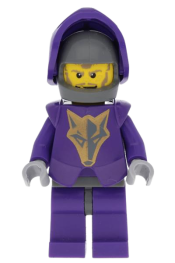 LEGO Knights Kingdom II - Danju with Gold Pattern Armor, Dark Bluish Gray Hips and Helmet minifigure