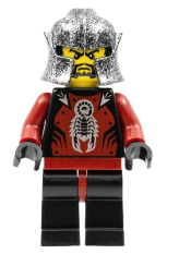 LEGO Knights Kingdom II - Shadow Knight, Speckle Black-Silver Helmet minifigure