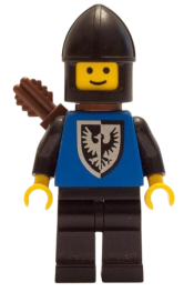 LEGO Black Falcon - Black Legs, Black Chin-Guard, Shield Bottom Round, Quiver minifigure