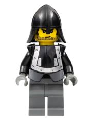 LEGO Breastplate - Armor over Black, Black Neck-Protector (Squire) minifigure
