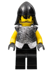 LEGO Knights Kingdom II - Rogue Knight 5 (Black Legs, Speckle Breastplate, Black Neck-Protector) minifigure