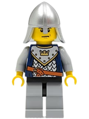 LEGO Fantasy Era - Crown Knight Scale Mail with Crown, Helmet with Neck Protector, Scowl minifigure