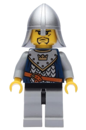 LEGO Fantasy Era - Crown Knight Scale Mail with Crown, Helmet with Neck Protector, 3 Spots under Left Eye minifigure