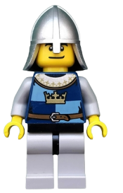 LEGO Fantasy Era - Crown Knight Quarters, Helmet with Neck Protector, Dual Sided Head minifigure