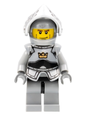 LEGO Fantasy Era - Crown Knight Plain with Breastplate, Helmet with Visor, Vertical Cheek Lines minifigure