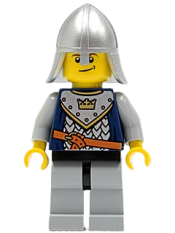 LEGO Fantasy Era - Crown Knight Scale Mail with Crown, Helmet with Neck Protector, Crooked Smile minifigure