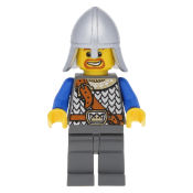 LEGO Fantasy Era - Crown Knight Scale Mail with Chest Strap, Helmet with Neck Protector, Beard Around Mouth minifigure