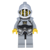 LEGO Fantasy Era - Crown Knight Scale Mail with Crown, Breastplate, Grille Helmet, Curly Eyebrows and Goatee minifigure