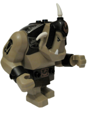 LEGO Fantasy Era - Troll, Dark Tan with Black Armor minifigure