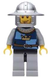 LEGO Fantasy Era - Crown Knight Quarters, Helmet with Broad Brim, Vertical Cheek Lines minifigure