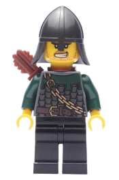 LEGO Kingdoms - Dragon Knight Scale Mail with Chain and Belt, Helmet with Neck Protector, Quiver, Bared Teeth minifigure