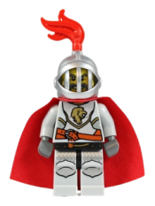 LEGO Kingdoms - Lion Knight Breastplate with Lion Head and Belt, Helmet with Fixed Grille, Cape minifigure