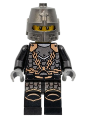 LEGO Kingdoms - Dragon Knight Scale Mail with Chains, Helmet Closed, Gray Beard minifigure