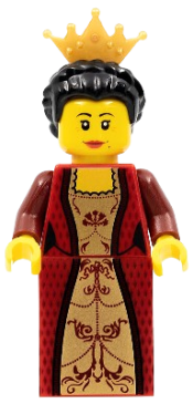 LEGO Kingdoms - Queen with Black Hair minifigure