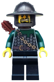 LEGO Kingdoms - Dragon Knight Scale Mail with Chain and Belt, Helmet with Broad Brim, Quiver minifigure