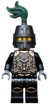 LEGO Kingdoms - Dragon Knight Scale Mail with Chains, Helmet Closed, Scowl minifigure