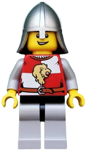 LEGO Kingdoms - Lion Knight Quarters, Helmet with Neck Protector, Open Grin minifigure