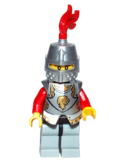 LEGO Kingdoms - Lion Knight Armor, Helmet Closed, Eyebrows and Goatee (Chess Bishop) minifigure