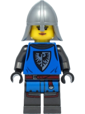 LEGO Black Falcon - Castle Guard Female, Flat Silver Neck-Protector minifigure