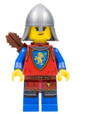 LEGO Lion Knight - Female, Flat Silver Neck Protector, Quiver, Freckles minifigure