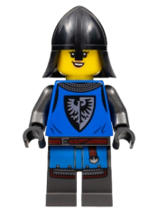 LEGO Black Falcon - Female, Pearl Dark Gray Detailed Legs, Black Neck Protector minifigure