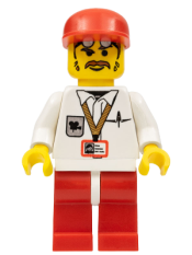 LEGO Cameraman, Red Legs, Red Cap minifigure