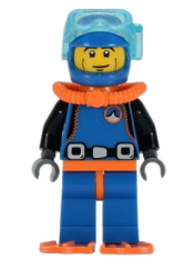 LEGO Deep Sea Diver, Series 1 (Minifigure Only without Stand and Accessories) minifigure