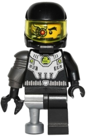 LEGO Space Villain - Flat Silver Pirate Peg Leg minifigure